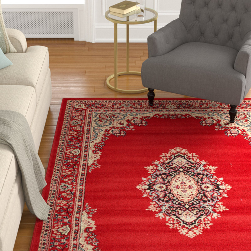 Astoria Grand Charlie Oriental Red Area Rug & Reviews Wayfair